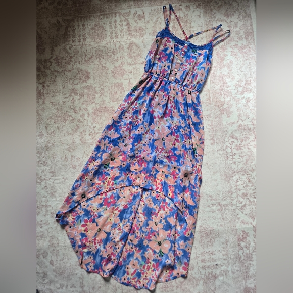 Candies Floral Spaghetti Strap Maxi Dress - Picture 1 of 8